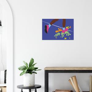 Running Poster, Minimalist Running Poster, Running Print, Cover Print, Wall Art Print, Gift for Runner, Painting Art, Home Gift