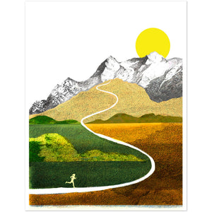 Runner Motivation Poster, Minimalist Running Poster, Running Poster, Running Print, Cover Print, Wall Art Print, Running Gift for Men or Women, Artwork