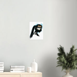 Running Thinking – Running Art Print by Vanessa Wolfe, Minimalist Running Poster, Connected Running Art Print, Runner Wall Art Decor, Running Poster for Room Decor, Gift For Runner