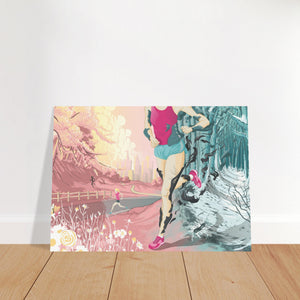 Minimalist Running Poster, Running Poster, Running Print, Cover Print, Wall Art Print, Marathon Runner, Marathon Painting Art, Home Gift, Visual Artwork