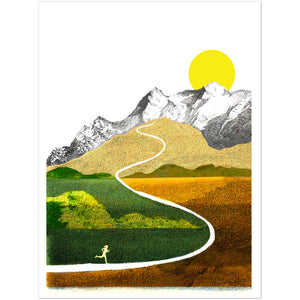 Runner Motivation Poster, Minimalist Running Poster, Running Poster, Running Print, Cover Print, Wall Art Print, Running Gift for Men or Women, Artwork
