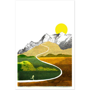 Runner Motivation Poster, Minimalist Running Poster, Running Poster, Running Print, Cover Print, Wall Art Print, Running Gift for Men or Women, Artwork