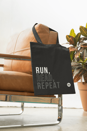 Run, Read, Repeat – Premium Tote Bag, Always a Runner Premium Tote Bag, Cute Reusable Grocery Bag, Perfect as Lunch Tote, Best Gift for Women, Premium Durable Tote Bag