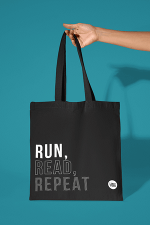 Run, Read, Repeat – Premium Tote Bag, Always a Runner Premium Tote Bag, Cute Reusable Grocery Bag, Perfect as Lunch Tote, Best Gift for Women, Premium Durable Tote Bag