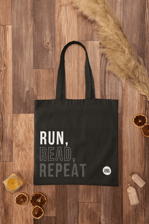 Run, Read, Repeat – Premium Tote Bag, Always a Runner Premium Tote Bag, Cute Reusable Grocery Bag, Perfect as Lunch Tote, Best Gift for Women, Premium Durable Tote Bag