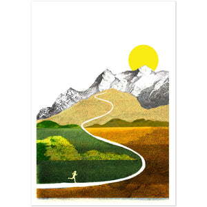Runner Motivation Poster, Minimalist Running Poster, Running Poster, Running Print, Cover Print, Wall Art Print, Running Gift for Men or Women, Artwork