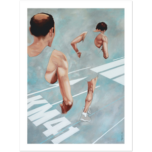 Wall Art Print, Racing Art, Marathon Runner, Personalized Running, Minimalist Running Poster, Running Print, Cover Print, Home Gift, Visual Artwork