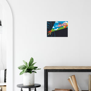 Into the Unknown – Running Art Print by Nate Cepis, Minimalist Wall Art, Running Print, Running Poster, Runner Gifts, Wall Decor