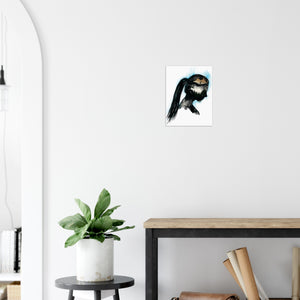 Running Thinking – Running Art Print by Vanessa Wolfe, Minimalist Running Poster, Connected Running Art Print, Runner Wall Art Decor, Running Poster for Room Decor, Gift For Runner