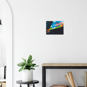 Into the Unknown – Running Art Print by Nate Cepis, Minimalist Wall Art, Running Print, Running Poster, Runner Gifts, Wall Decor